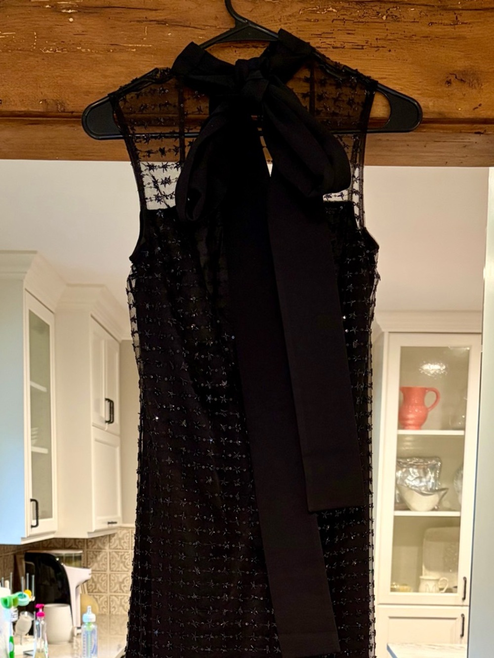 STAUD Albee embellished tie-detailed faille-trimmed tulle maxi dress - Picture 4 of 7